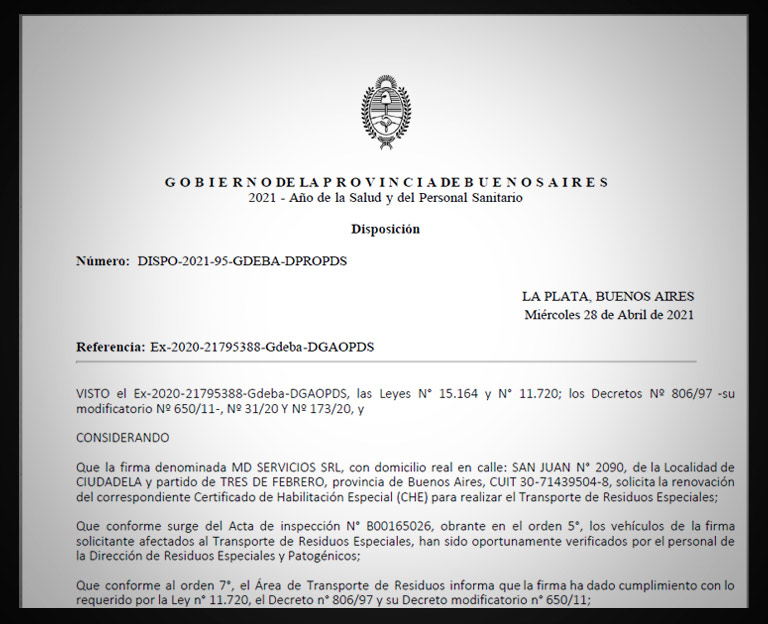 HABILITACION TRANSPORTES OPDS